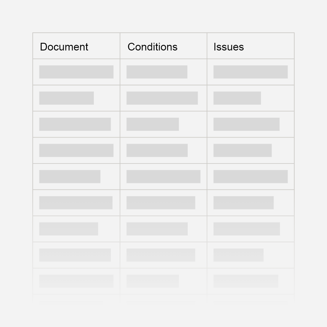 Document Management interface